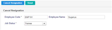 Cancel Resignation in Payroll Software | User Manual