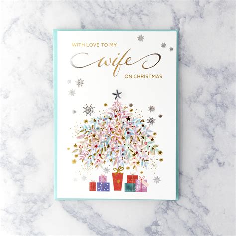 Feminine Tree Christmas Card (Wife) – Bonsai Paper Co.