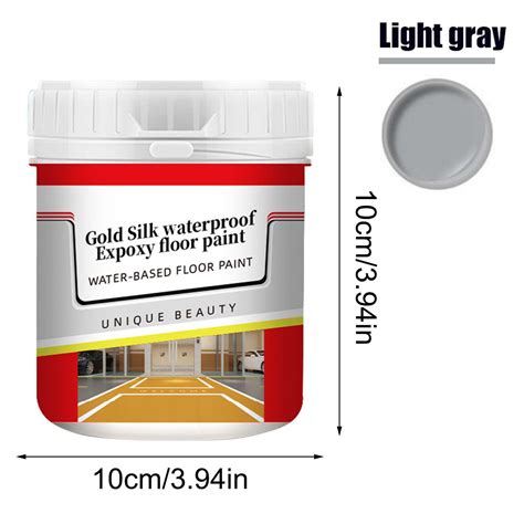 Quick-Dry Anti-Slip Water-Based Floor Paint,500g Golden Silk Epoxy ...