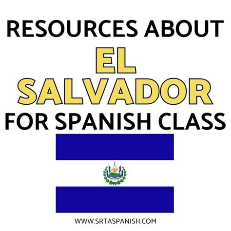Resources to Teach about El Salvador - Srta Spanish
