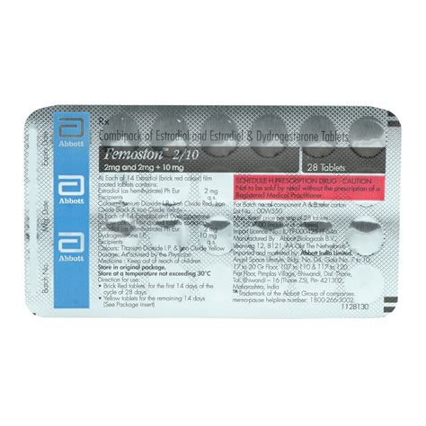 Femoston 2/10 Combipack Tablet | Uses, Side Effects, Price | Apollo ...