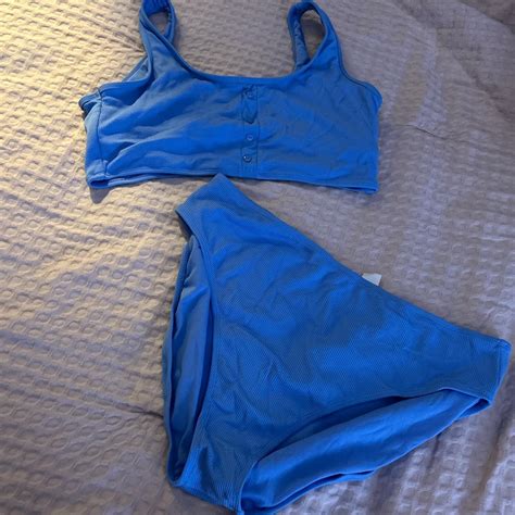 Light Blue Bathing suit size XXL - Depop