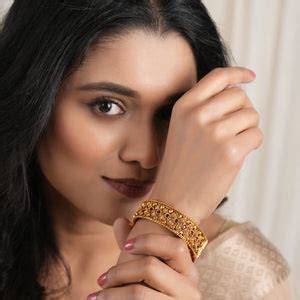 Stunning antique gold openable stone kada bangle | COD Available ...