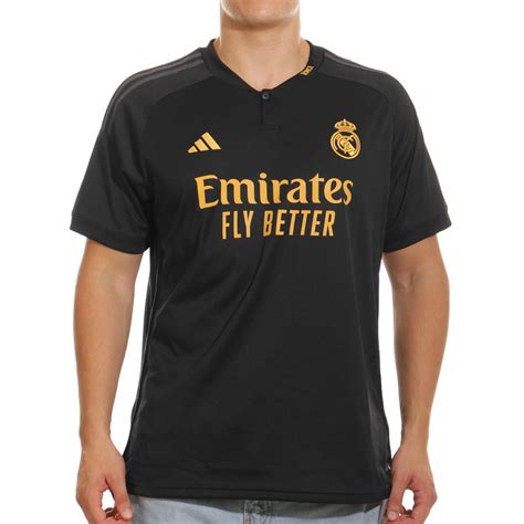 Camiseta adidas 3a Real Madrid 2023 2024 negra | futbolmania