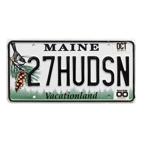 2000 Maine Vanity #27HUDSON | ShopLicensePlates
