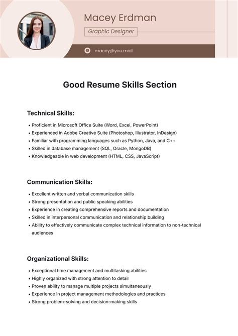 Free Skills Based Resume Templates to Edit Online and Download