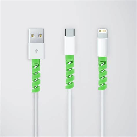 Universal Cable Protectors (Pack of Two) --Green – Myxtur