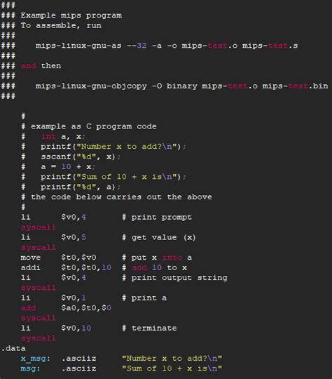 MIPS Programming Examples 的图像结果