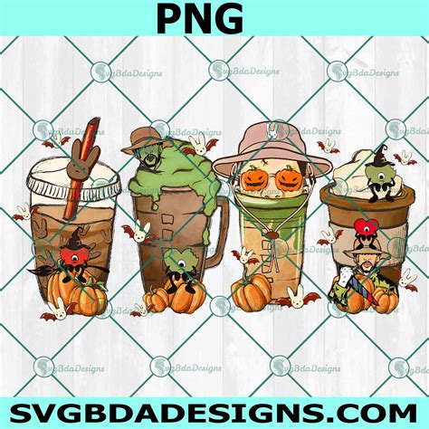Bad Bunny Halloween Coffee PNG, Bad Bunny PNG