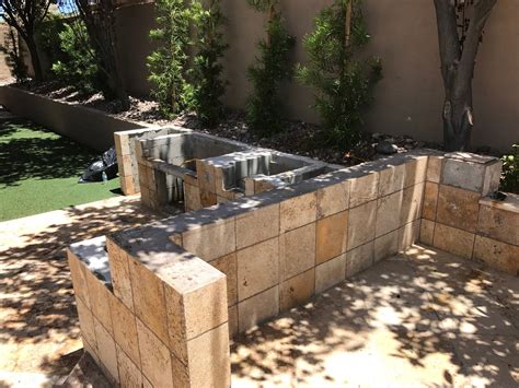 Cinder Block Outdoor Kitchen Kit