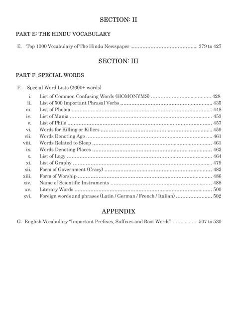 Black Book Of English Vocabulary 15000+ Words ( English/Hindi ) | By ...