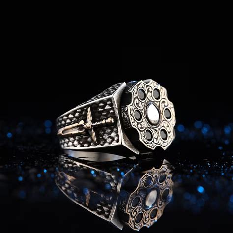RARE PRINCE by CARAT SUTRA | Unique Turkish Style Ring with 6 stone Bl ...
