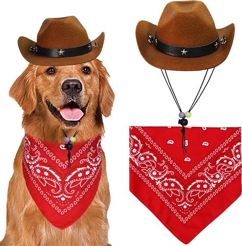 GOYOSWA Dog Halloween Costumes, Dog Cowboy Costume Halloween Dog Cowboy ...