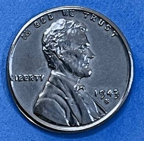 1943-S "unc" - STEEL Lincoln Cent - Free Shipping! - Etsy