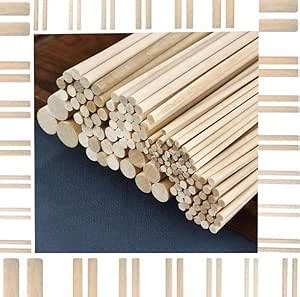 DIY Crafts Wooden Dowel Pins Wooden Dowel Rods | Wood Dowels | Solid ...