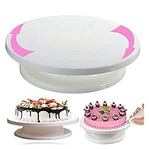 Shree Hari Krishna Enterprise Plastic BPA-Free 360 Degree Cake ...