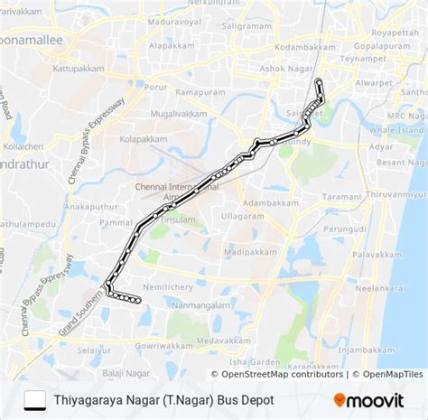 52c Route: Schedules, Stops & Maps - Thiyagaraya Nagar (T.Nagar) Bus ...