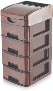 LD LUCIDO DECORE Plastic 4 Tier Containers Berlin Drawer Organisers for ...