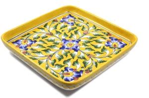 INDIA MEETS INDIA Handicraft Ceramic Bathroom Tray Price in India - Buy ...