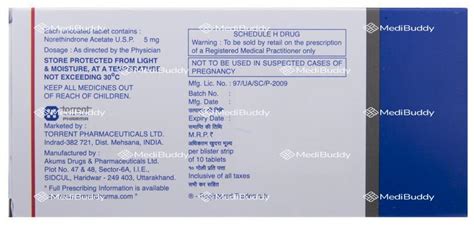 Regestrone 5mg Tablet: Price, Uses, Side Effects & How to Use - MediBuddy