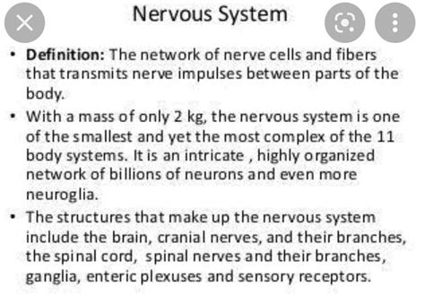 define nervous system - Brainly.in