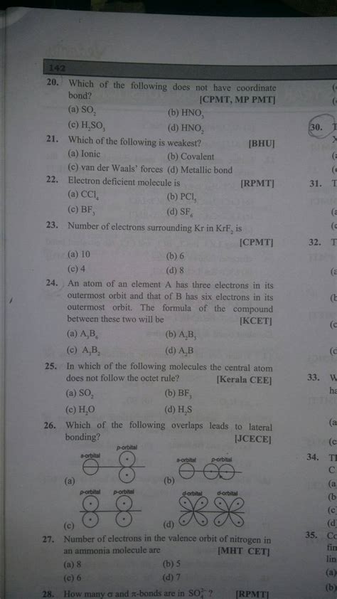 Number of electrons in the valence orbit of nitrogen in an ammonia molecu..