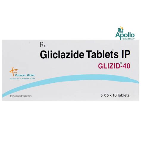 Glizid 40 Tablet | Uses, Side Effects, Price | Apollo Pharmacy