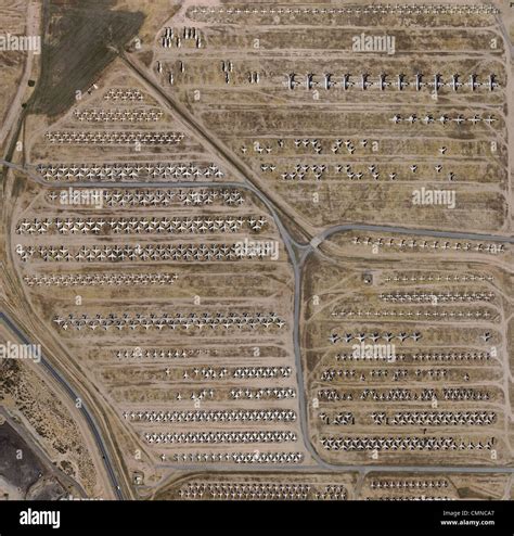 Luftbild Karte Militärflugzeuge Boneyard Davis Monthan Air Force Base ...
