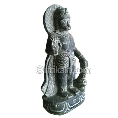 Buy Online Odisha Black Granite Stone Ancient Hanuman Statue-Ritikart