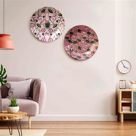 Buy JIKRAA® Pichwai Art Ceramic Decorative Wall Plates | Decor Wall ...