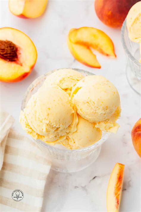 Peaches and Cream Ice Cream - Ice Cream From Scratch