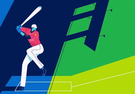 Play ESPN Fantasy baseball Vector Art Background
