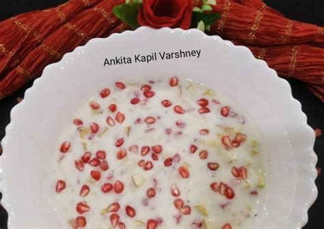 Fireless Cooking (Fruit Raita) Recipe by Ankita Kapil Varshney - Cookpad