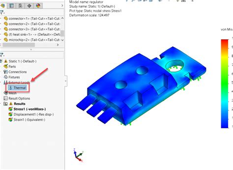 Image result for Static Thermal Simulation SolidWorks