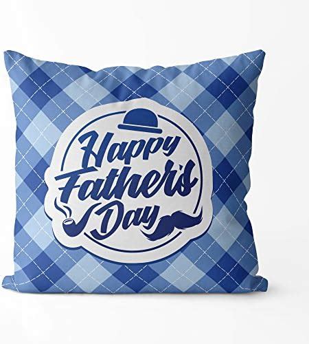 PosterGully - Father's Day Sticker Cushion Cover 12 x 12 Inch : Amazon.in