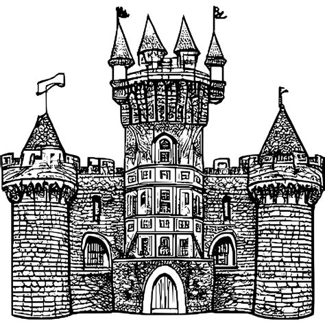 Castles And Knights Coloring Pages