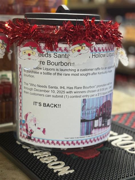 Rare Bourbon Raffle, Indian Hollow Liquors, Jackson, 10 December 2025 ...
