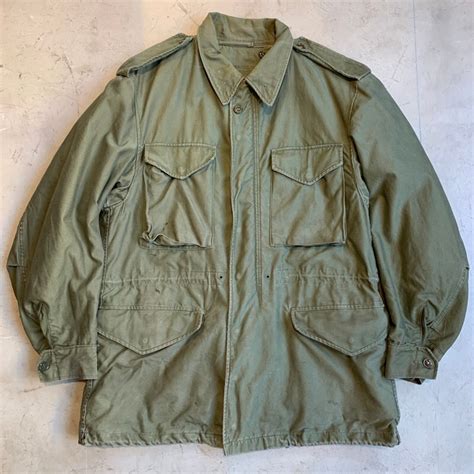 50's U.S.ARMY M-1951 フィールドジャケット オリーブ MIL-J-11448 初期型 COMNAR MEDIUM ...