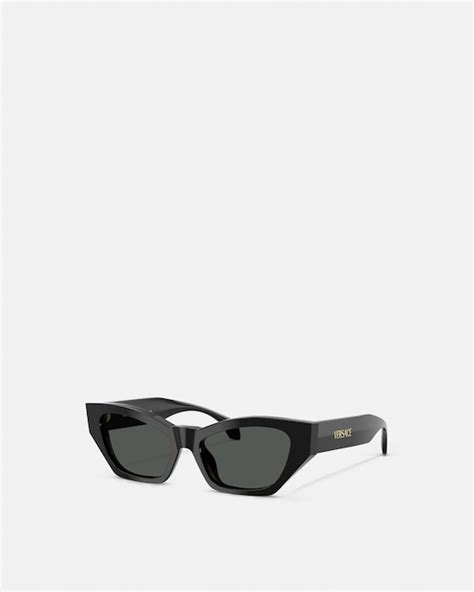 Signature Cat-Eye Sunglasses Black | VERSACE AU