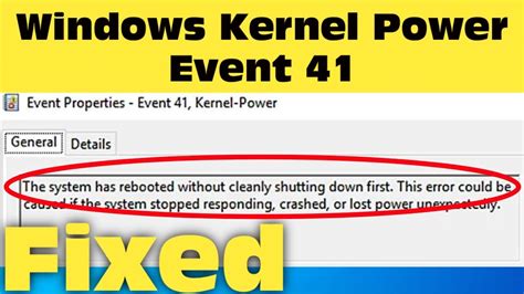 Image result for Kernel-Power Critical Event