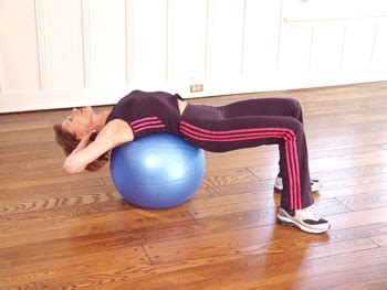 Crunches with Ball Exercise Demonstration | Ball exercises, Best core workouts, Core workout