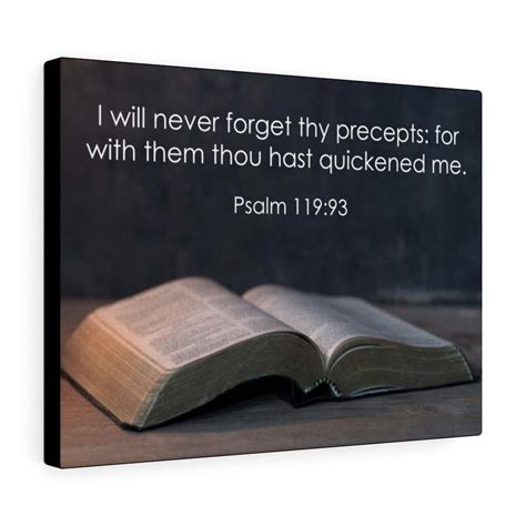 Scripture Walls Psalm 119:93 Never Forget Thy Precepts Bible Verse ...