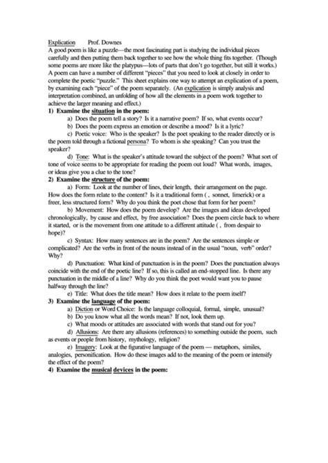 Image result for Poetic Explication