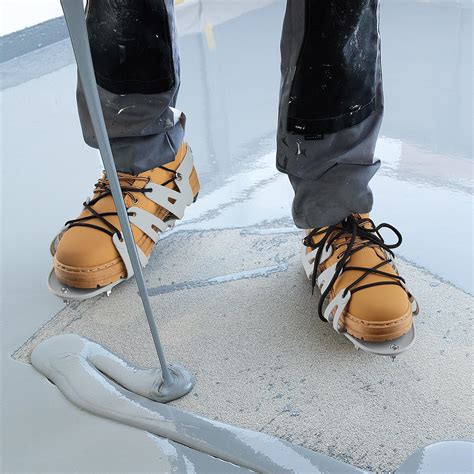 Epoxy Shoes,Spiked Shoes Wrap Around Epoxy Floor Shoes with 1" Short ...