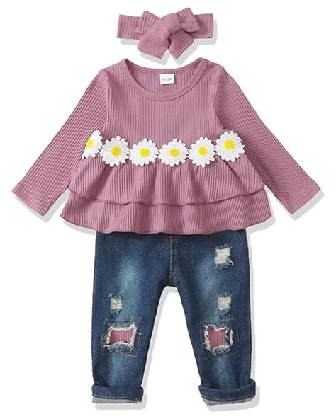 Toddler Girl Clothes 2T 3T Winter Girl Clothing Purple Long Sleeve ...