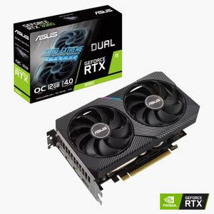 ASUS DUAL-RTX3060-O12G-V2 GDDR6 12 GB NVIDIA Chipset 192 bit 1867 MHz ...