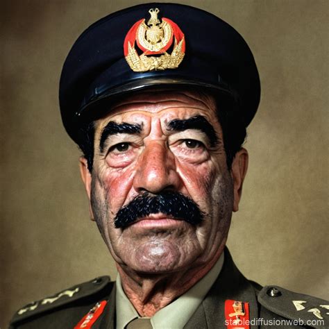 Black-and-white photo of Saddam Hussein, in a suit, with a group of women students