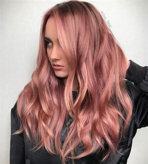 Rose Gold Hair Ideas 2111 | Hair inspiration color, Hair color balayage ...