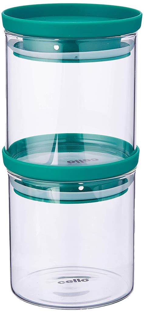 Buy Cello Stacko Borosilicate Glass Storage Container, Air Tight, Clear ...