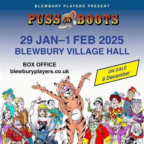 Puss In Boots, Blewbury Village Hall, Didcot, 29 January 2025 | AllEvents
